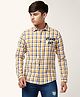 Coolsters by Pantaloons Cotton Full Sleeves Checked Shirt - Yellow