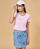 Coolsters by Pantaloons Cotton Half Sleeves Youre My Universe Text Printed Tee - Pink