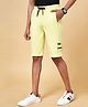 Coolsters by Pantaloons Cotton Drift Text Patch Detailed Shorts - Lime Green
