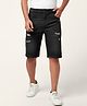 Coolsters by Pantaloons Cotton Distressed Shorts - Black