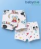 Babyoye Disney Interlock Knit Trunks with Mickey Mouse Graphics Pack of 2 - White