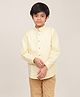 Campana 100% Cotton Full Sleeves Solid Shirt - Lemon Yellow