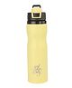 HOOM 304 Stainless Steel Flip-Top Cap Bottle 710ml  Yellow