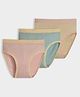 Mi Arcus Cotton Spandex Pack Of 3 Colour Blocked Panties - Multi Colour