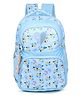 Baby Girl Flower-Printed Backpack for School | College | Office Use Color Sky Blue - Height 18 Inches