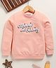 Biskid Cotton Mickey & Friends Featuring Full Sleeves Minnie Mouse Back Printed Sweatshirt - Light Peach