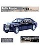 ADKD 1:24 Scale Die Cast Rolls Royce Phantom Car Model Metal Car with Openable Doors & Pull Back with Sound and Light - (Colour May Vary/ Random Color)