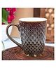 VONCASA Dual Glazed Diamond Textured Ceramic Mug (Matte Finish, 330 ml)