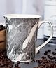 VONCASA  Grey Coffee Mug - 380 ml, Marble Finish