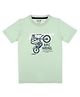 J&JP Cotton Half Sleeves Mountain Bike Printed Tee - Pista Green