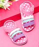 ONYC Polka Dots Designed Velcro Closure Sandals - Pink