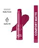 MILA BEAUTE Comfort Matt Lipstick | Highly Pigmented & Long lasting | Hydrating Matte Finish | Light Weight | Single Swipe Application | Luxurious Lip Color - PURPLE HEART - 3.8 g