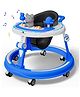 StarAndDaisy 360 Baby Walker 6-24 Months / 7 Level Height Adjustment Walker for Kids Boy and Girl with Intergrated RGB Lights, Switchable Food & Musical Toy Tray / Premium Baby Activity Walker - Dark Blue
