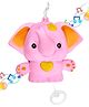 Bunie Hanging Elephant Music Bell Toy for Babies Pink