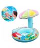 Sanjary Inflatable Baby Water Float PVC Seat Boat Pool Toy Toddler Swimming float for Swimming Beach Travel Pool Picnic Color May Vary