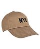 Kid-O-World Cotton NYC Text Designed Mesh Detailed Cap - Beige-  Diameter 50 Cms