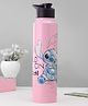 Gluman Stainless Steel Bottle With Iron Stitch Print Pink - 1000 ml-SS 304 Water Bottle