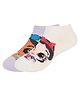 SOCKSXPRESS Cotton Disney Princesses Featuring Pack Of 2 Characters Designed Anti Skid Socks - White & Purple