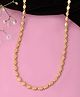 VALLEY OF JEWELLERY - Gold Plated Designer Oval Women Chain - Gold