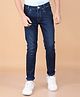 CRIMSOUNE CLUB Cotton Denim Mild Washed Jeans - Blue