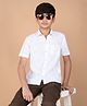 CRIMSOUNE CLUB Cotton Half Sleeves Sea Life Printed Shirt - White