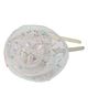 Aye Candy Sequins Embellished Floral Applique Detailed Hair Band - White