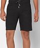 TeenTrums 100% Cotton Solid Shorts - Black