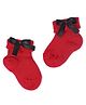 Tipy Tipy Tap Bow Applique Detailed Socks - Red