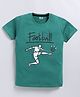 Kidcity Soft Cotton Sinker Half Sleeves Football Sports Graphic T-Shirt - Bottle Green