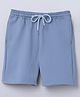 Taffykids Solid Drawstring Detailed Shorts - Blue
