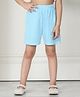 Mini & Ming Cotton Solid Shorts - Sky Blue
