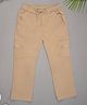 PURPLE UNITED KIDS Solid Pocket Detailed Trousers - Beige
