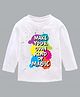 KAVEE Holi Theme Pure Cotton Full Sleeves Make Your Own Kind Of Magic Text Printed Tee - White