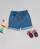 Pantaloons Baby Solid Denim Shorts - Blue
