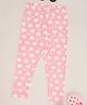 Pantaloons Junior Cotton Spandex Hearts Printed Leggings - Cameo Pink