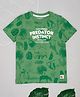Pantaloons Junior Cotton Half Sleeves Jungle Theme Printed Tee - Green