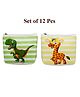 Asera Coin Pouch for Kids/Girls Cartoon Pouch for Kids, Kanjak Gifts for Kids & Girls Theme Gifts (Animal 12 Pcs)
