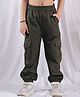 NEUDIS Cotton Solid Cargo Pants - Olive Green