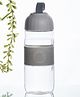Voncasa Plastic Water Bottle For Home Office Travel School, White 420 ml