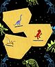 NUSYL Cotton Pack Of 3 Dinosaurs Printed Briefs - Yellow