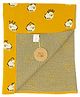 Tidy Sleep 100% Knitted Cotton Baa-Baa Sheep Print Knitted Blanket
