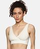 &Circus Modal Solid Maternity Bra With Nursing Access - White