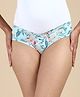 &Circus Modal Floral Printed Low Rise Maternity Comfort Panty - Blue