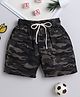 BAATCHEET Cotton Camouflage Printed Shorts - Dark Grey