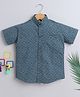 BAATCHEET Cotton  Half Sleeves Floral Printed Shirt - Blue