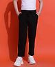 Lil Tomatoes Cotton Looper Solid Track Pants - Black