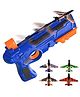 Fiddlerz Airplane Launcher Gun Toy Set for Kids with 4 Planes Shooting Action for Outdoor Fun Flying Toys & Launchers for Boys and Girls Age 4+