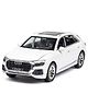 NIYAMAT Audi Q8 Model Sports Car Diecast Alloy Metal 1:32 Scale Pullback Toy Car with Openable Doors & Light Music - White