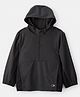 Carter's Knit Full Sleeves Solid Hooded Sweatjacket - Black
