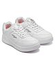 asian Mesh Detailed Solid Sneakers - White